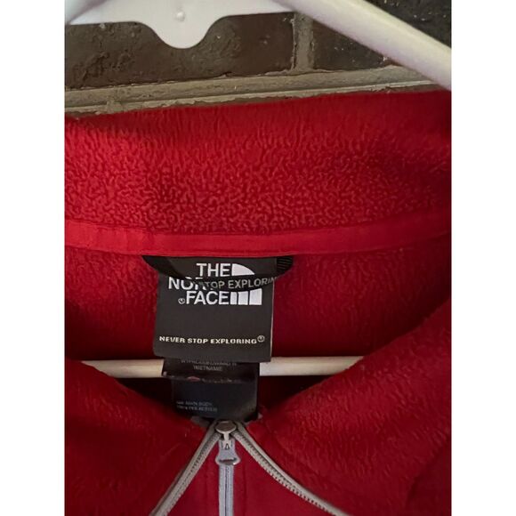 The North Face Mens Red Half Zip Pullover Fleece Size XL - Picture 4 of 5